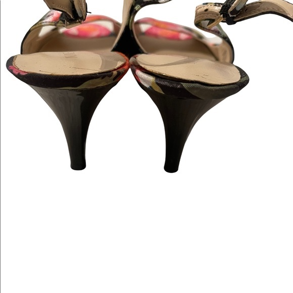 Nine West Floral High Heel Shoes Size 7 1/2 Med - Picture 3 of 5